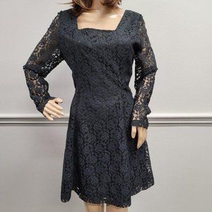 Dramatix Vintage Black Lace Dress Size 9